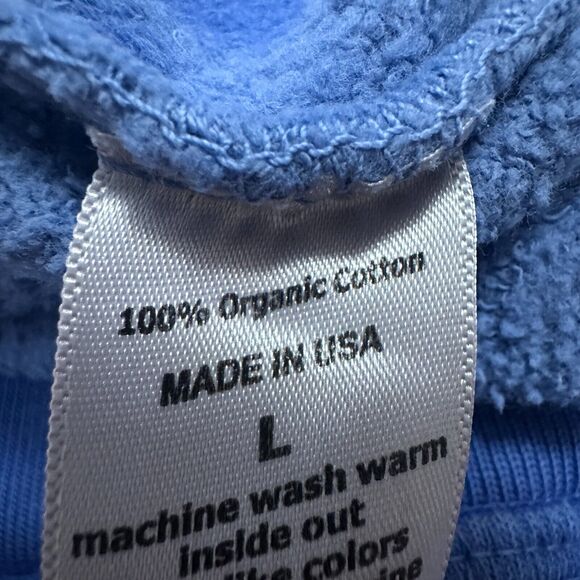 Roller Rabbit Sweatshirt Women’s Large Blue Tie Dye Fleece Lined Crewneck Rare - Picture 7 of 10